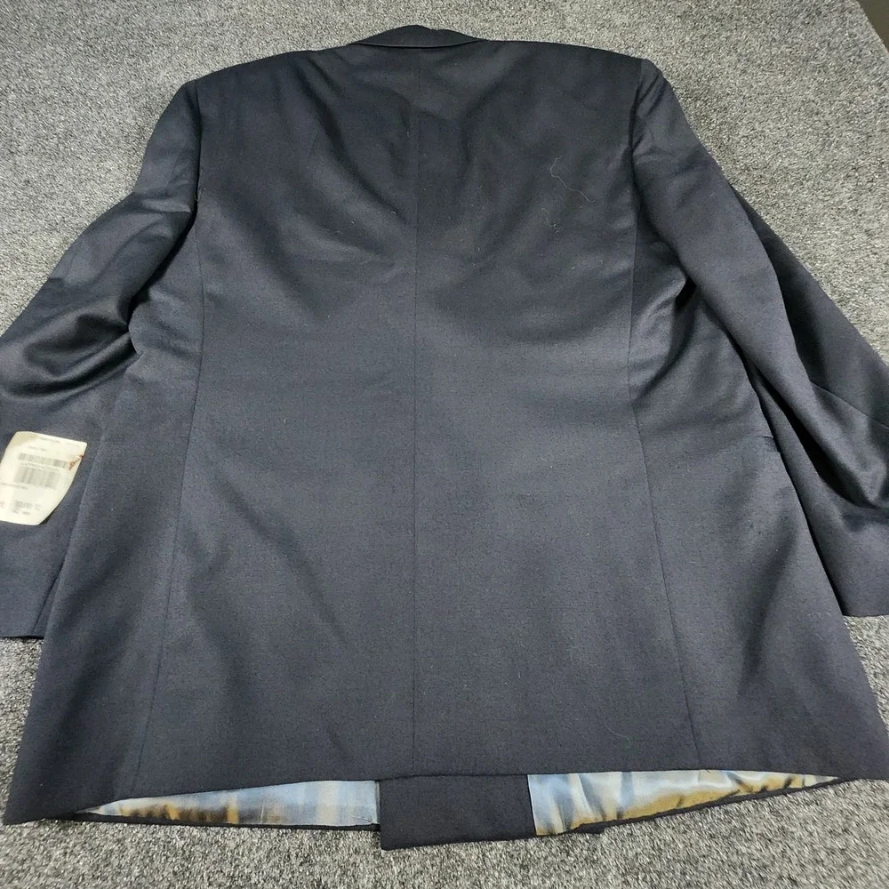 NWT‎ USA Soccer Embroidered Nino Cerruti Double Breasted Wool Blazer Navy 42S